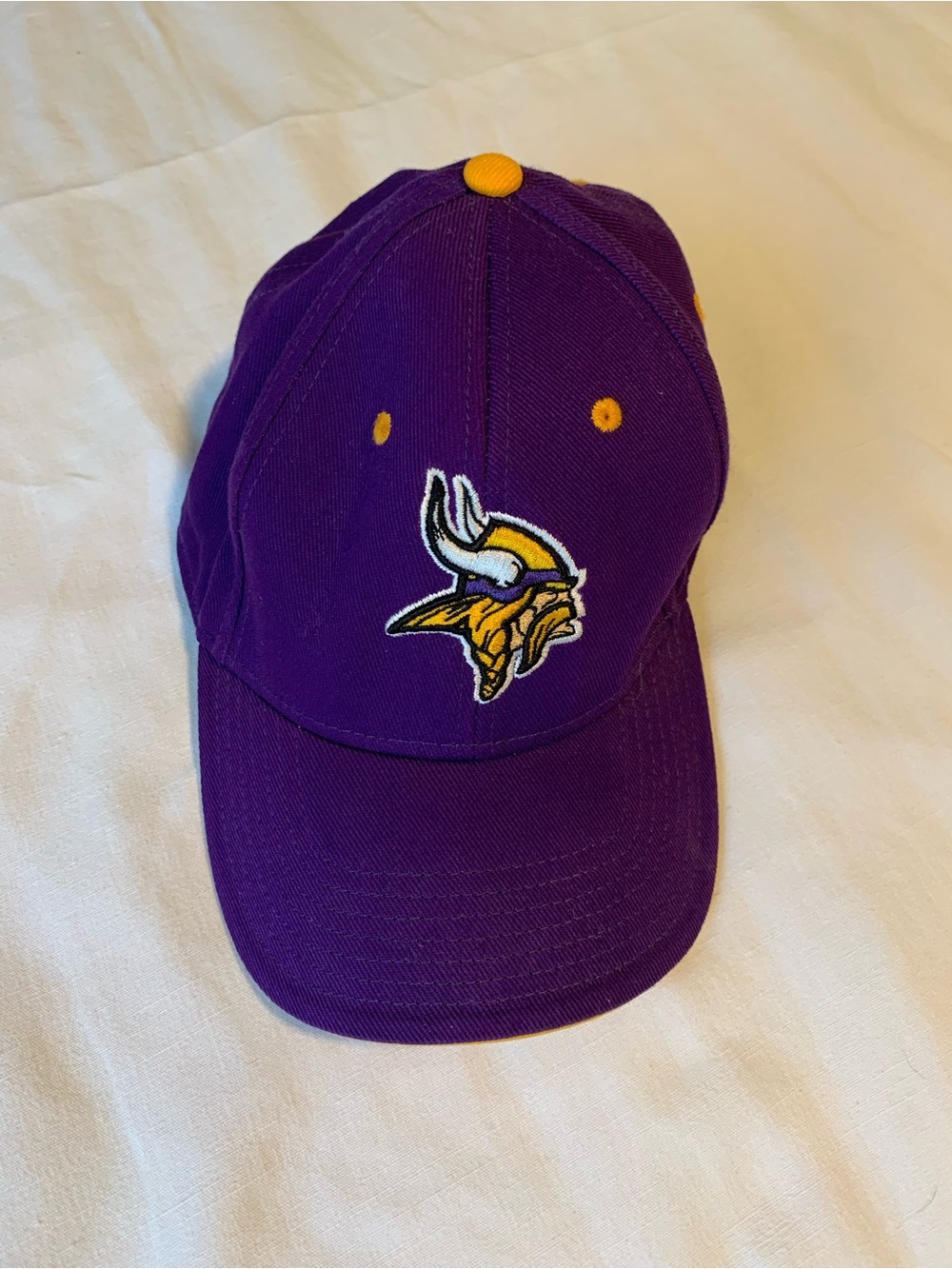 Kids Purple and Gold Minnesota Viking NFL Cap